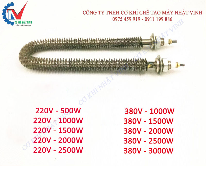 Điện trở sấy U cánh tản, thanh nhiệt sấy khô chữ U cánh tản, điện trở sấy cánh tản