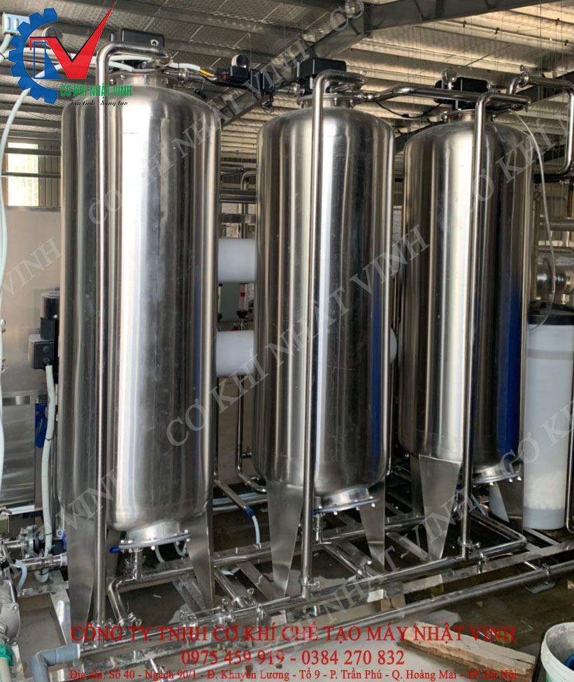 Cột lọc thô inox 304, Bộ lọc nước thô đầu nguồn RO - Inox 304