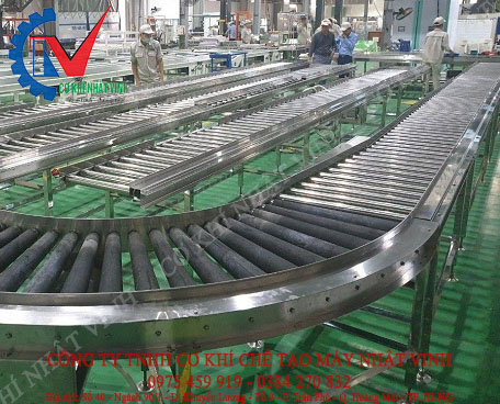 Băng tải con lăn inox