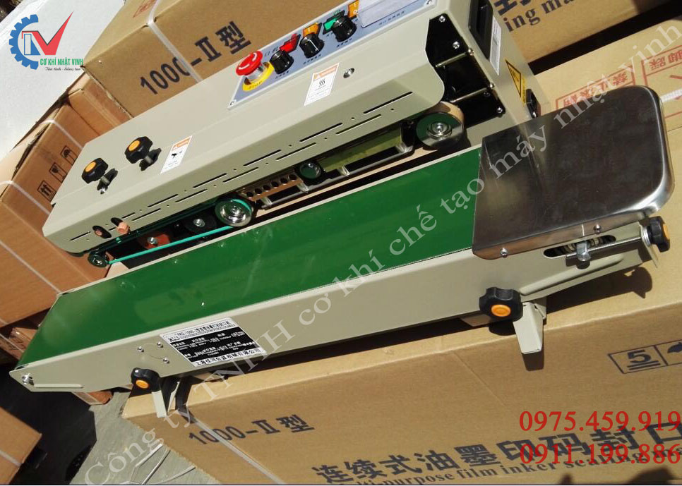 Máy hàn miệng túi liên tục - FR - 900