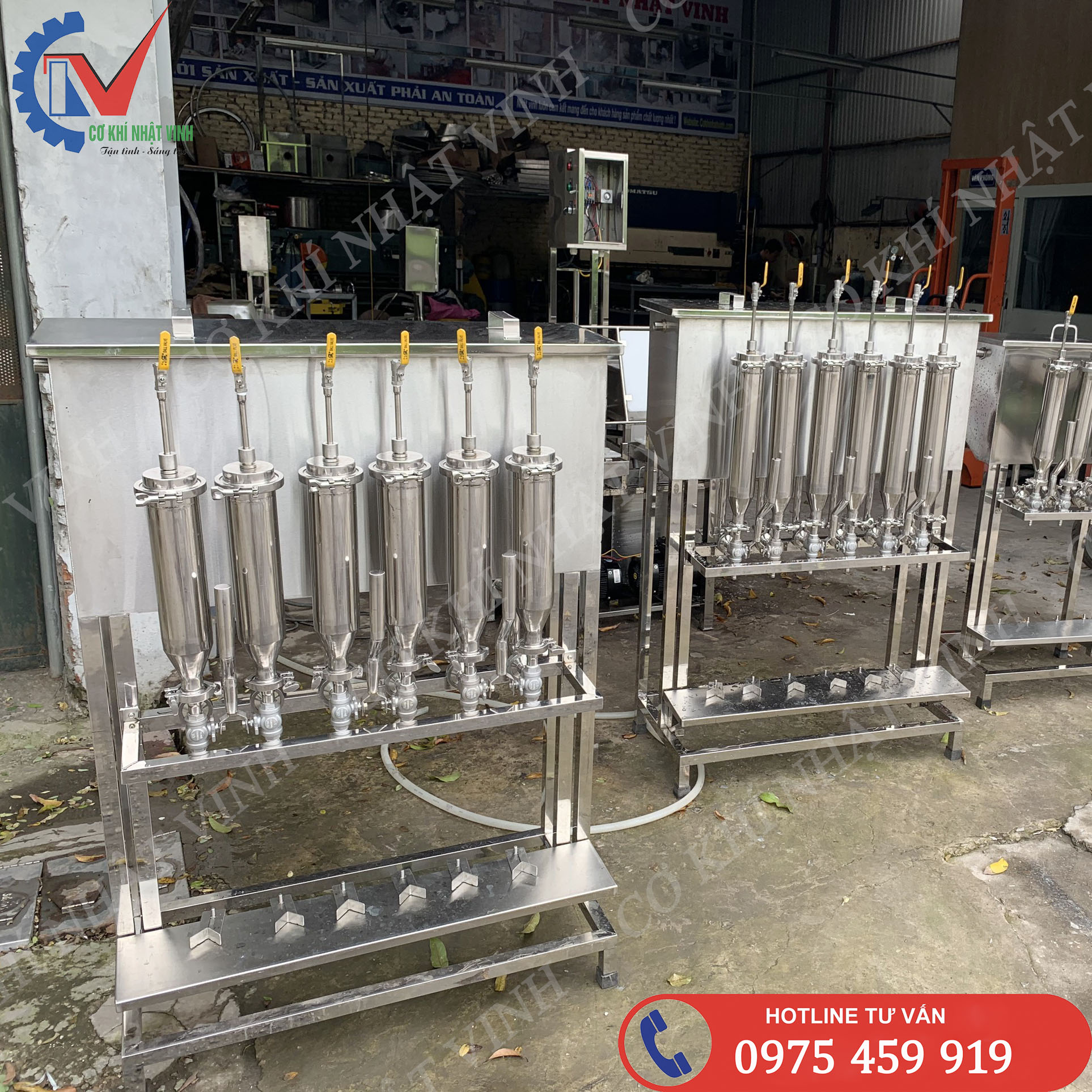 Máy chiết rót cơ 6 vòi