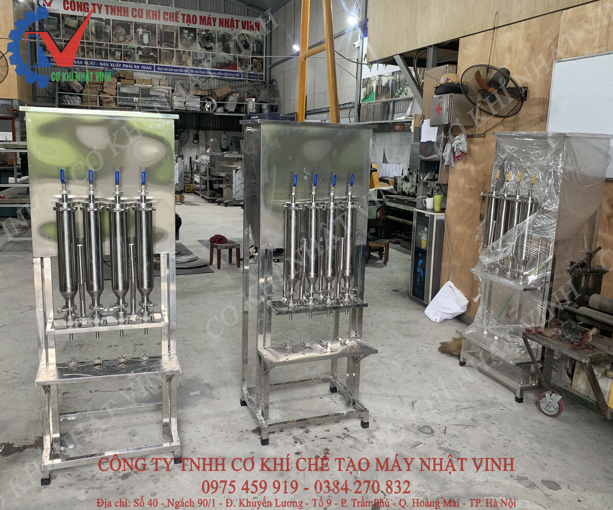 Máy chiết rót cơ 4 vòi