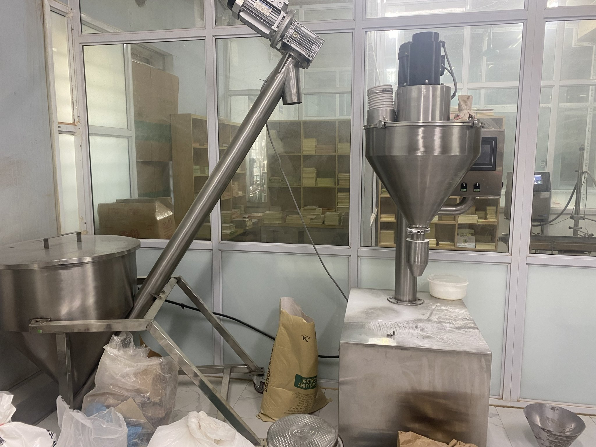 Vít tải cấp liệu thực phẩm, vít tải inox