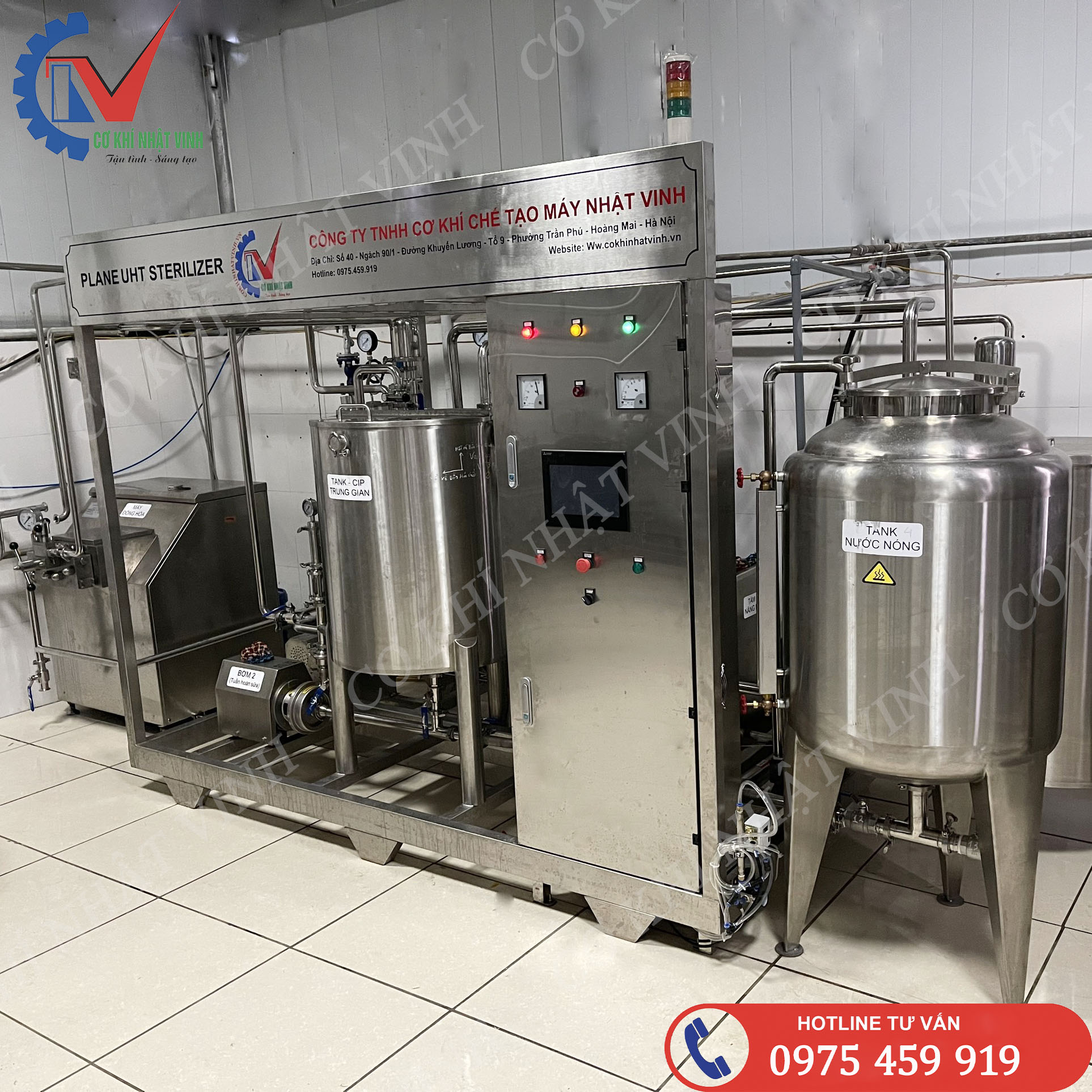 Thiết bị thanh trùng sữa